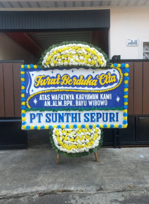 Papan Bunga Duka di Slipi