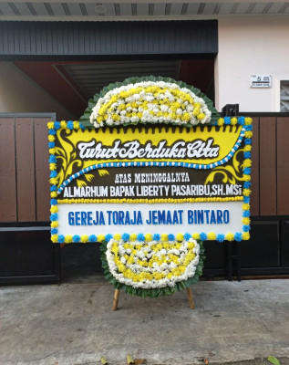 Papan Bunga Duka di Slipi