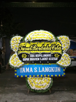 Papan Bunga Duka di Slipi